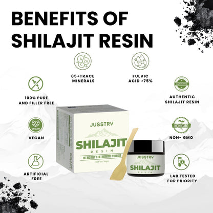 Jusstry Shilajit Pure Himalayan Organic Shilajit