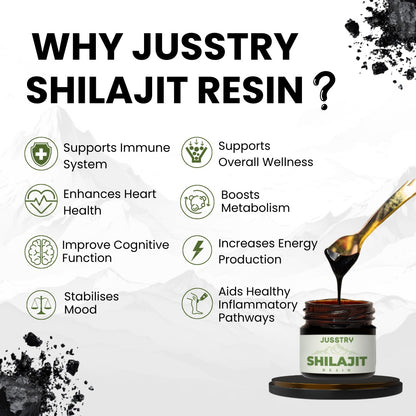 Jusstry Shilajit Pure Himalayan Organic Shilajit